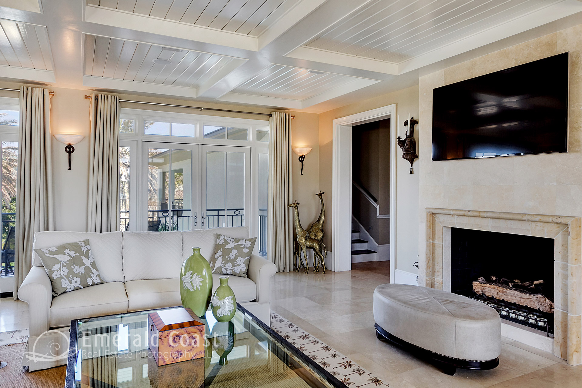formal living room with grand piano