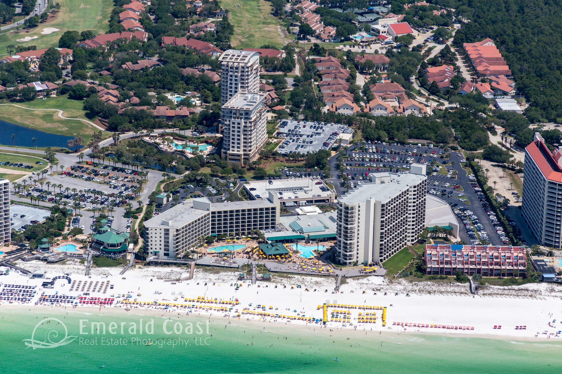 aerial view of the Sandestin Beach Resort