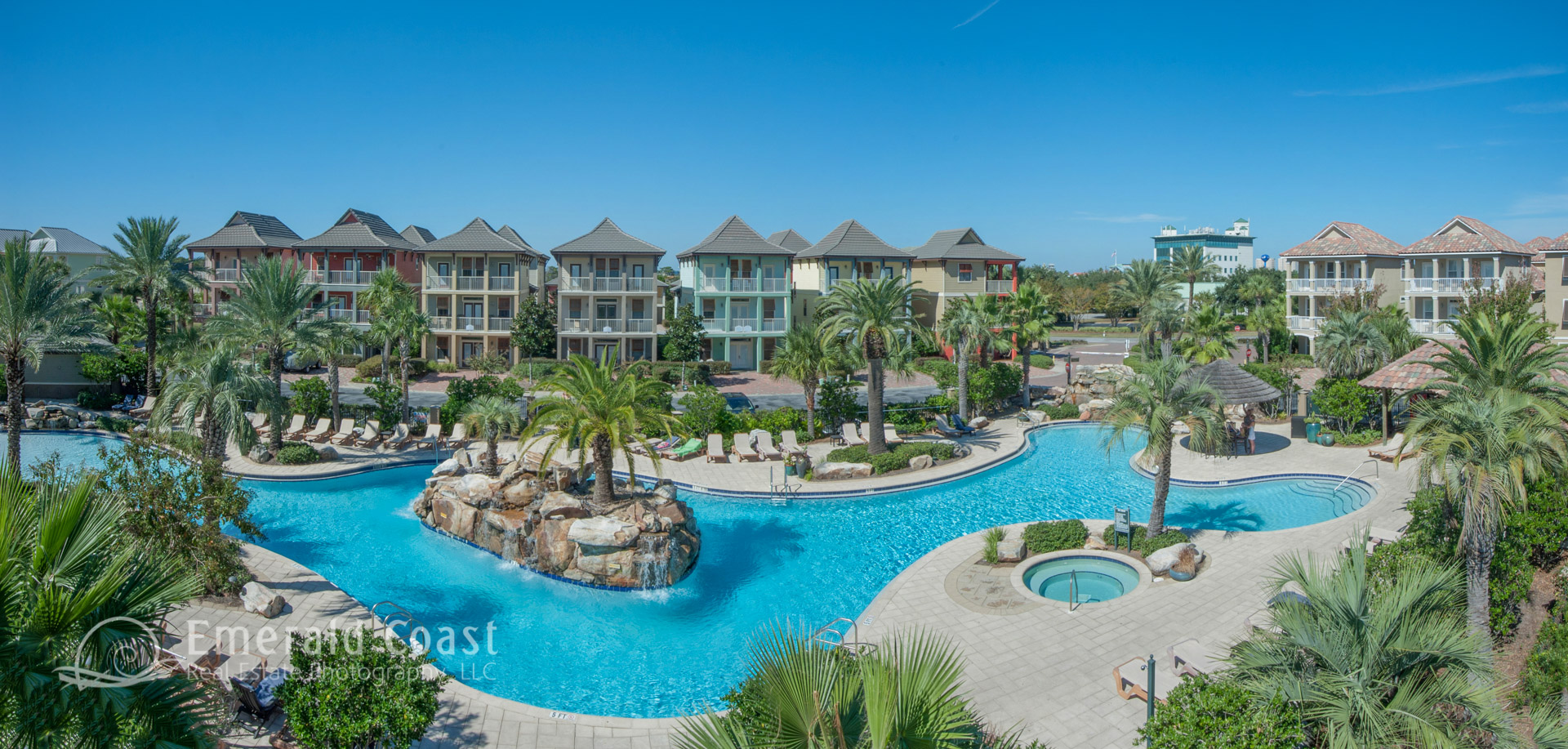 Low Altitude Aerial Photo Pool