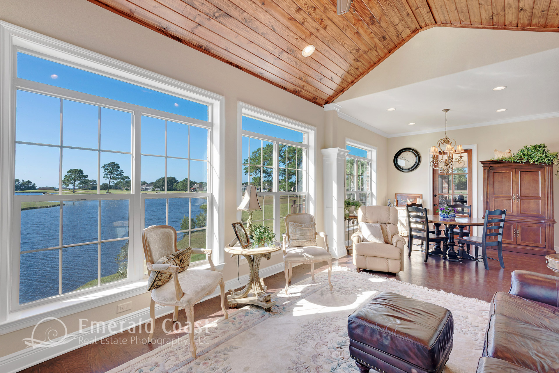 waterfront living room